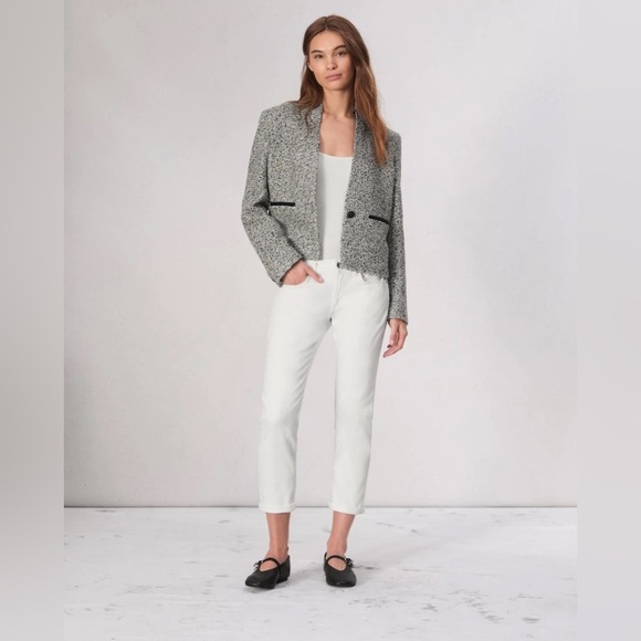 NWT Rag & Bone Dre low rise boyfriend white jeans sz 27 - Picture 1 of 14